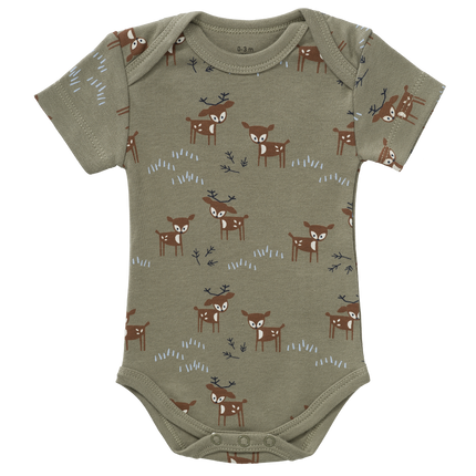 Fresk Romper Deer Korte Mouwen Olive