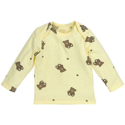 Meyco Baby Pyjama 2St Teddy Bear Soft Yellow