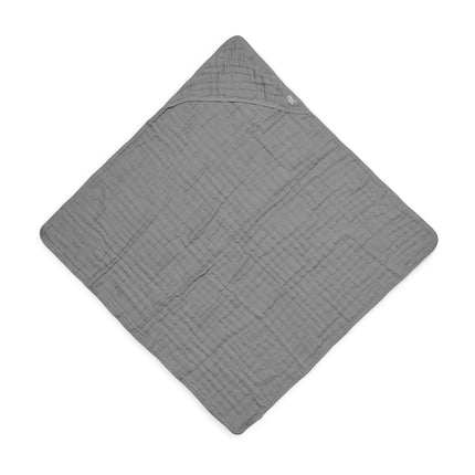 Jollein Badcape Baby Wrinkled Cotton Storm Grey 75x75cm