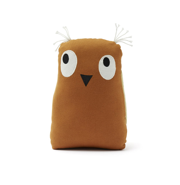 Kid's Concept Knuffel Pluche Uil Roest