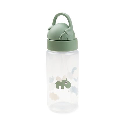 Done by Deer Tasse à paille Happy Clouds Green 350ml
