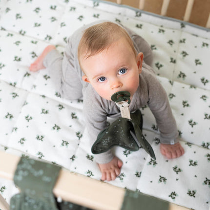 Noppies Boxkleed Badstof Klavertje Omkeerbaar Puritan Gray