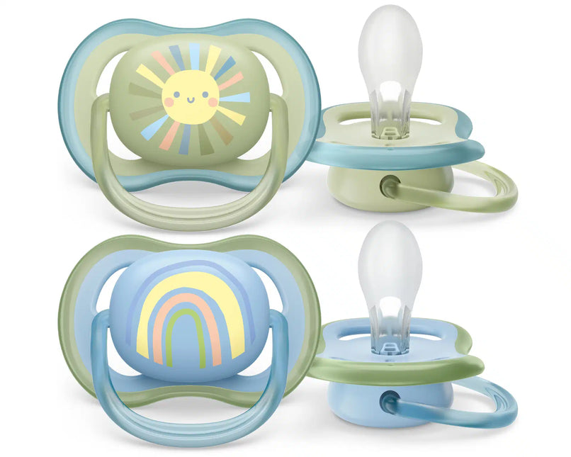 Philips Avent Fopspeen +0 Maanden Air Zon/Regenboog Boy