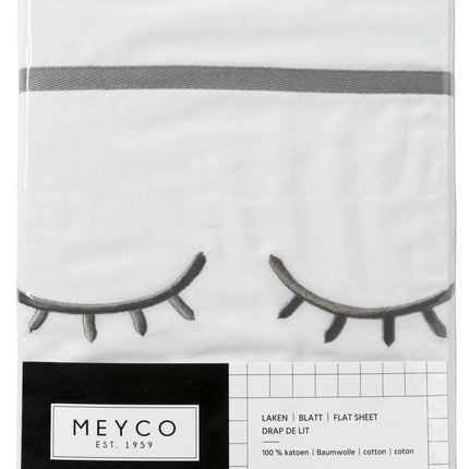 Meyco Wieglaken Sleepy Eyes Grijs