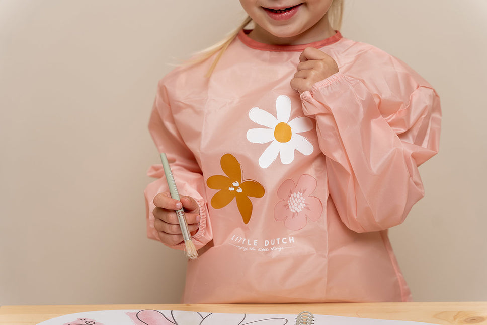 Little Dutch Verfschort Apron Flowers & Butterflies