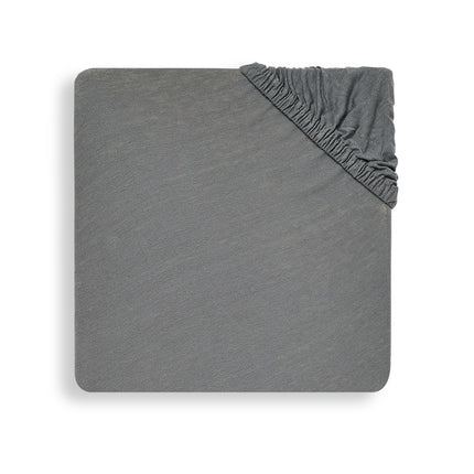 Jollein Hoeslaken Jersey Storm Grey 40x90cm