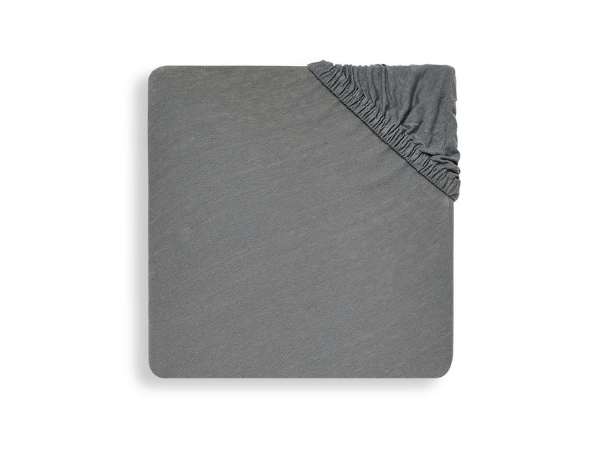 Jollein Hoeslaken Jersey Storm Grey 40x90cm