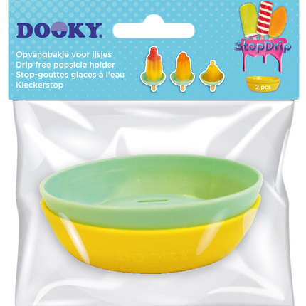 Dooky Kinder Servies Geel-Mint 2st Stop Drip