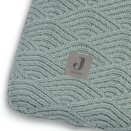 Jollein Aankleedkussenhoes River Knit Ash Green 75x85cm