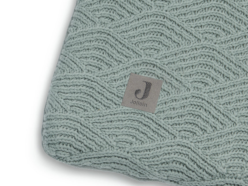 Jollein Aankleedkussenhoes River Knit Ash Green 75x85cm