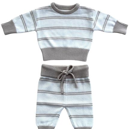 Yumi Baby Kleding Set Knitted Sandy Stripe