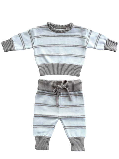 Yumi Baby Kleding Set Knitted Sandy Stripe