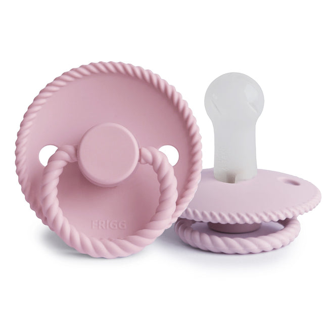 Frigg Speen Maat 2 Rope Baby Pink/Soft Lilac Silicone 2-Pack