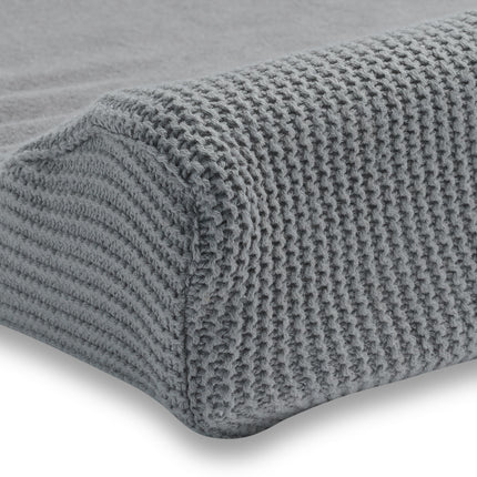 Jollein Aankleedkussenhoes Basic Knit Stone Grey 50x70cm