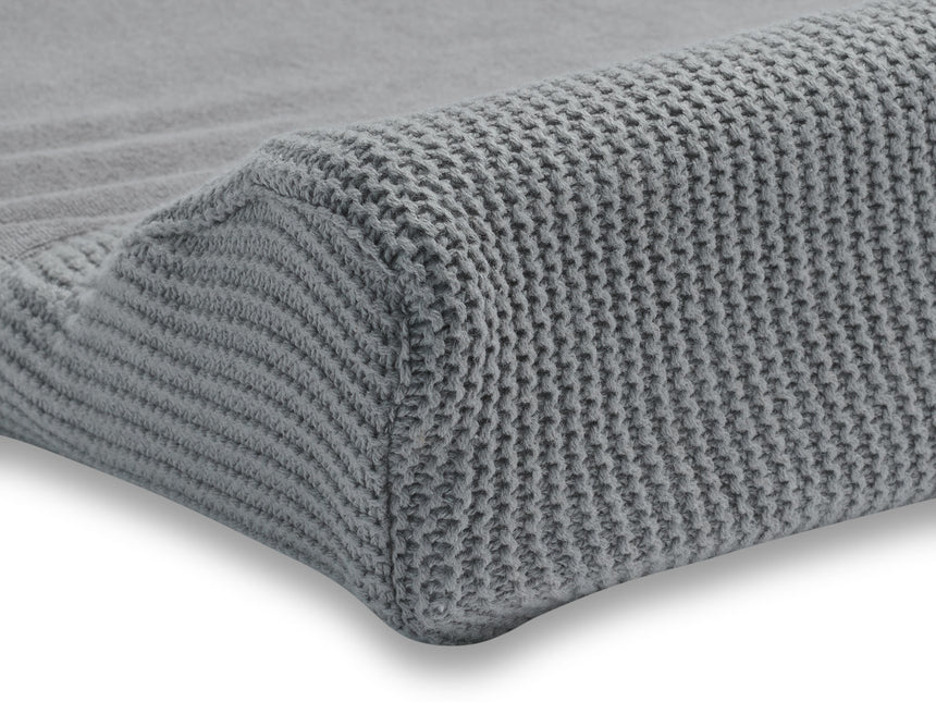 Jollein Aankleedkussenhoes Basic Knit Stone Grey 50x70cm