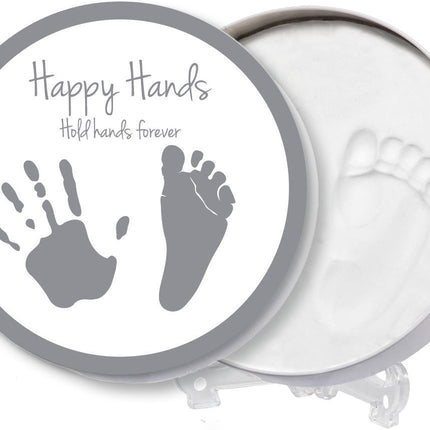 Dooky Afdrukset Happy Hands Rond Klei Blik