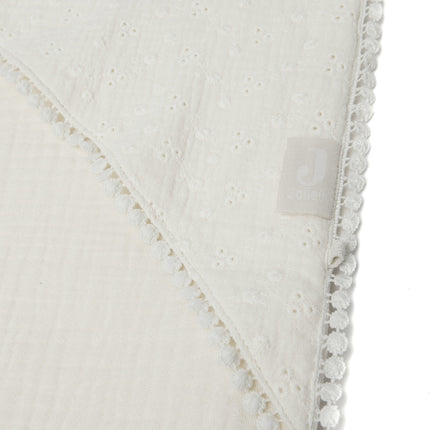 Jollein Badcape Baby Embroidery Ivory 75x75cm