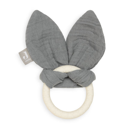 Jollein Bijtring Siliconen Bunny Ears Storm Grey