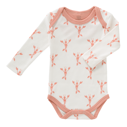 Fresk Romper Lange Mouw Lobster Coral Pink