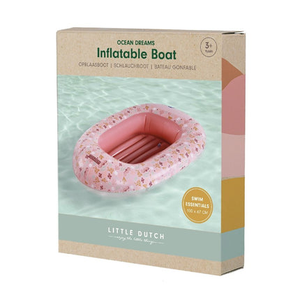 Little Dutch Opblaasboot Ocean Dreams Pink 100X67cm