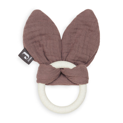 Jollein Bijtring Siliconen Bunny Ears Chestnut