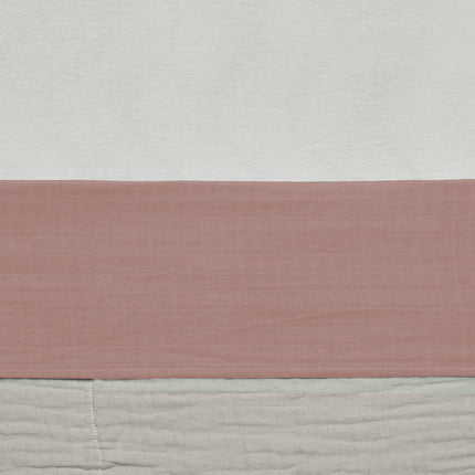 Jollein Wieglaken Wrinkled Cotton Rosewood 75x100cm