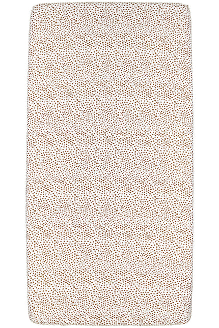 Meyco Hoeslaken Jersey Boxmatras 75X95 Cheetah Camel