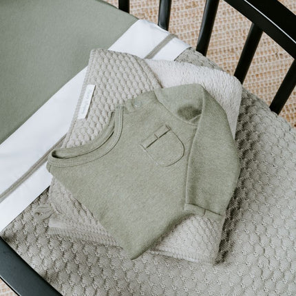 Baby's Only Ledikantdeken Sky-Chunky Urban Green