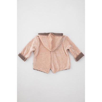 Bamboom Baby Vestje Met Capuchon Velvet Roze