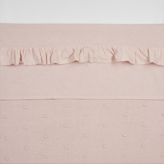 Meyco Wieglaken Ruffle Soft Pink