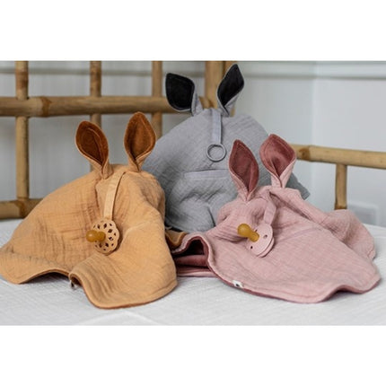 BIBS Hydrofielen Doek Kangaroo Blush/Woodchuck 40x40cm