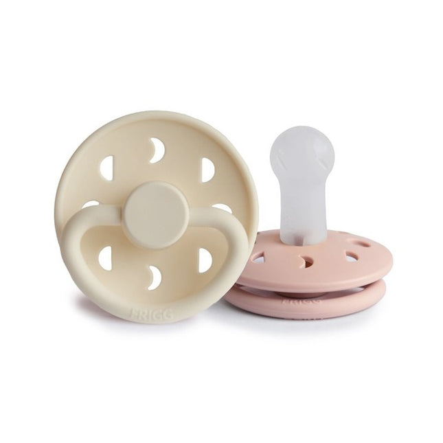 Frigg Speen Maat 2 Moon Blush/Cream Silicone 2-Pack