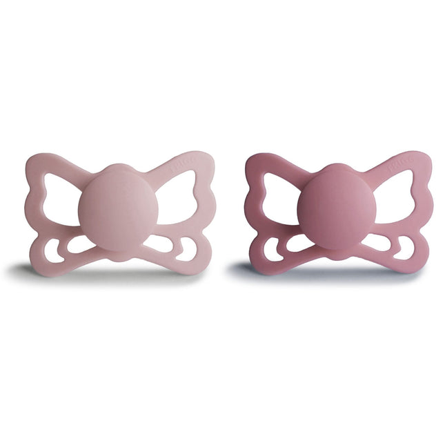 Frigg Speen Maat 2 Butterfly Blush/Cedar Silicone 2-Pack