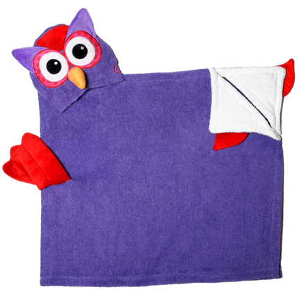 Zoocchini Badcape Baby Olive The Owl Katoen