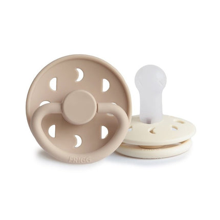 Frigg Speen Maat 2 Moon Cream/Croissant Silicone 2-Pack