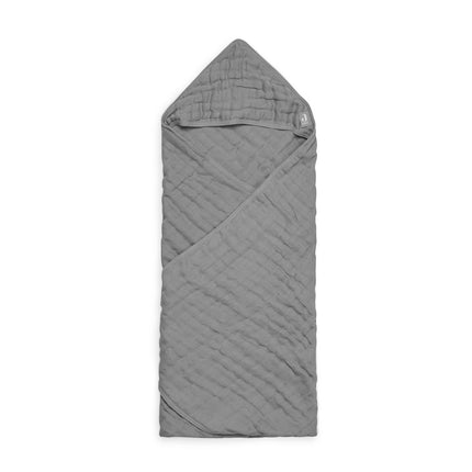 Jollein Badcape Baby Wrinkled Cotton Storm Grey 75x75cm