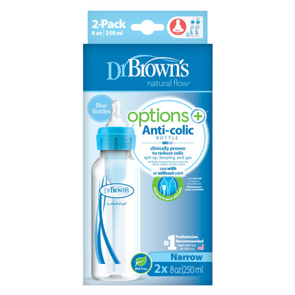 Dr. Brown's Options+bouteille standard 250ml duopack bleu