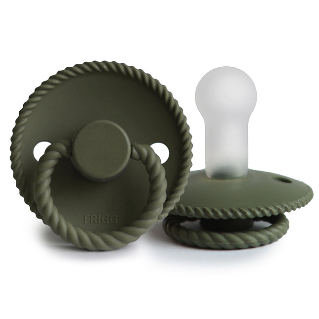 Frigg Speen Maat 2 Rope Olive Silicone