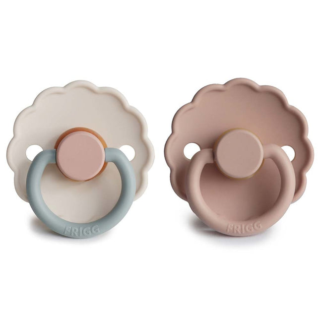 Frigg Speen Maat 1 Daisy Blooming Blush/Cotton C. Silicone 2-Pack