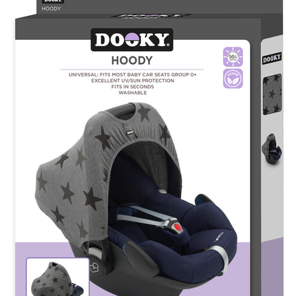 Dooky Maxi Cosi Zonnekap Hoody Stars Grey