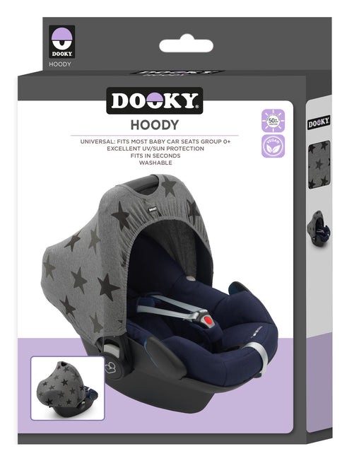 Dooky Maxi Cosi Zonnekap Hoody Stars Grey