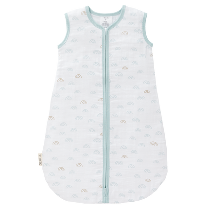 Fresk Slaapzak Baby Muslin Rainbow Ether Blue 2-laags