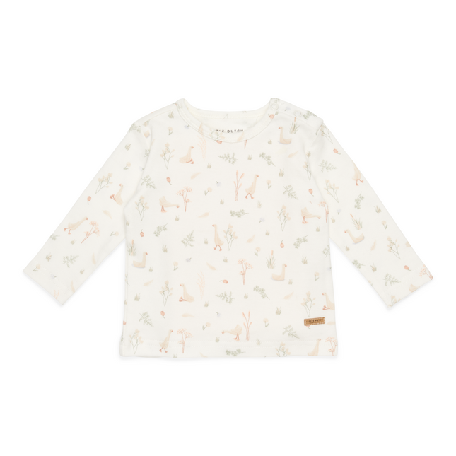 Little Dutch Shirt Lange Mouw Little Goose White