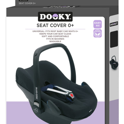 Dooky Autostoelhoes Seat Cover 0+ Zwart Uni