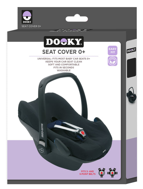 Dooky Autostoelhoes Seat Cover 0+ Zwart Uni