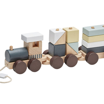 Kid's Concept Trekfiguur Trein Met Blokken