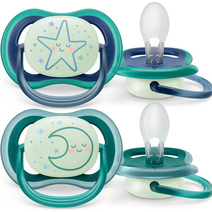 Philips Avent Fopspeen +6 Maanden Air Night Ster/Maan