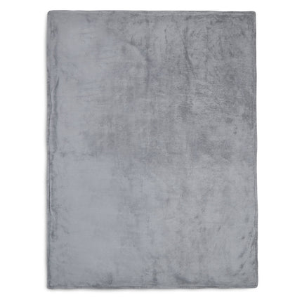 Jollein Wiegdeken Basic Knit Stone Grey/Fleece 75x100cm