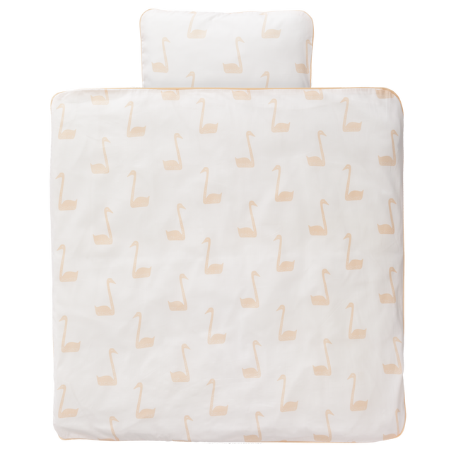 Fresk Dekbedovertrek Swan Pale Peach 100x135cm