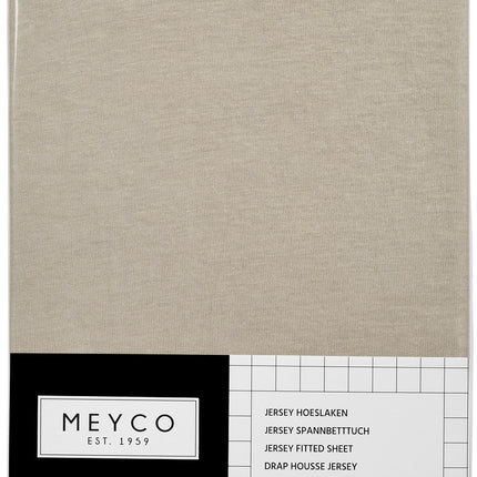 Meyco Hoeslaken Jersey Boxmatras 75X95cm Sand